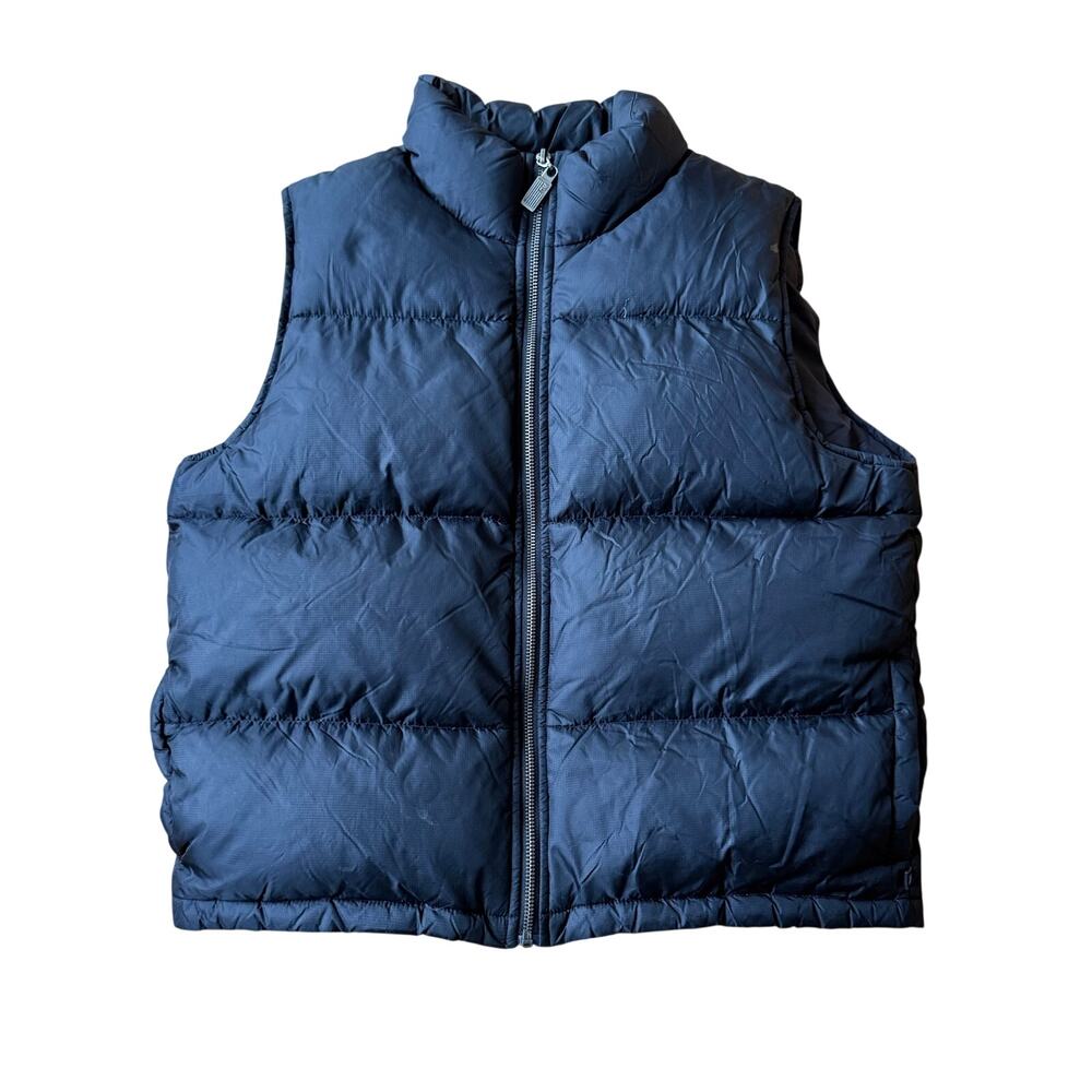 Polo Ralph Lauren Black Down Quilted Full Zip Mock Neck Puffer Vest Sz L Casual